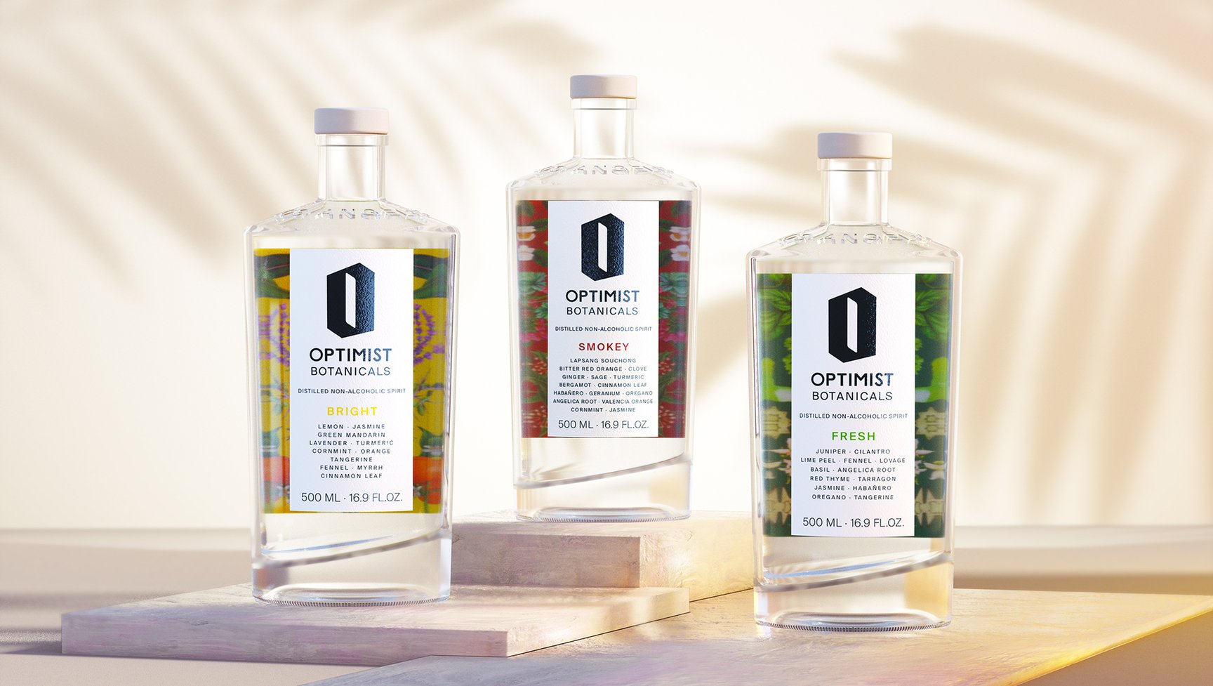 不含酒精的酒，Optimist Botanicals包裝設(shè)計(jì)欣賞