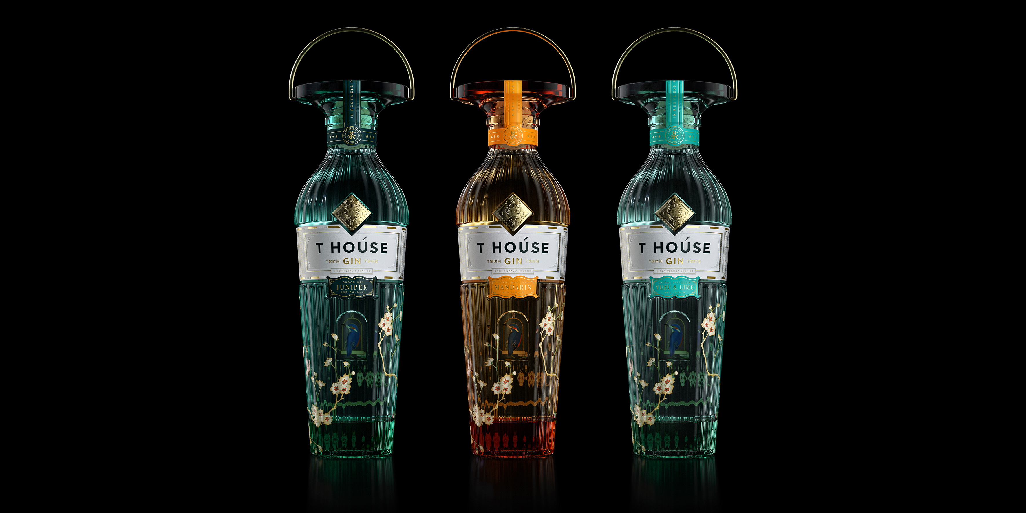 T House Gin，由Intertype Studio設計的超級優(yōu)質烈酒